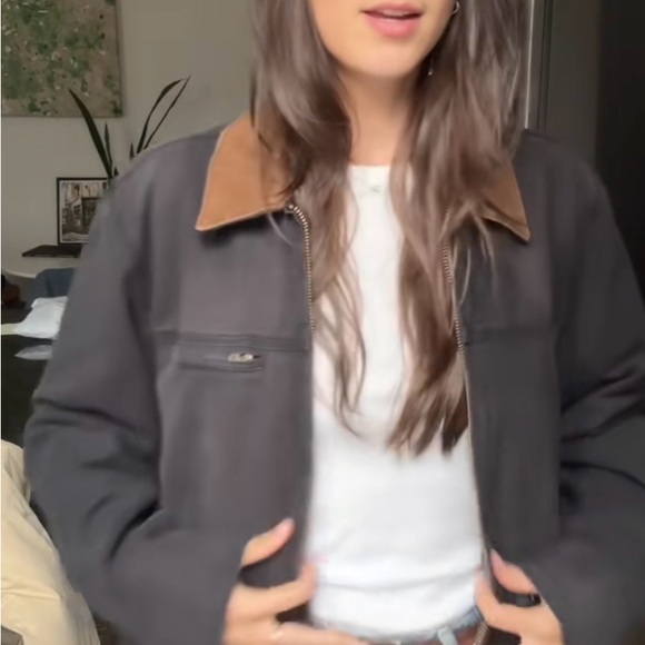 Zara Contrast Collar Jacket - Picture 2 of 4